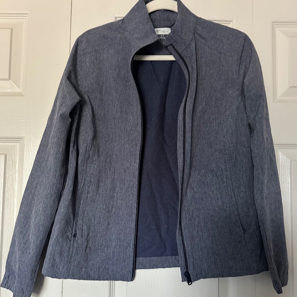 Greg Norman Womens Golf Jacket Full Zip Blue Size Small